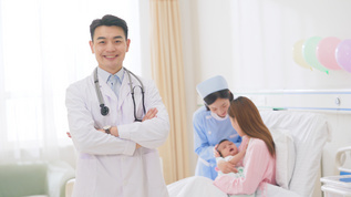 医院妇产科医生护工形象