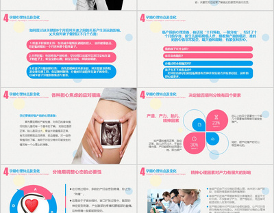 简约温馨妇产科孕期知识培训PPT模板